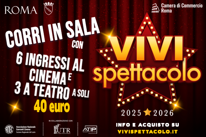 Vivi Spettacolo: 40 euro per 6 ingressi al cinema e 3 a teatro. Smeriglio: Grande successo