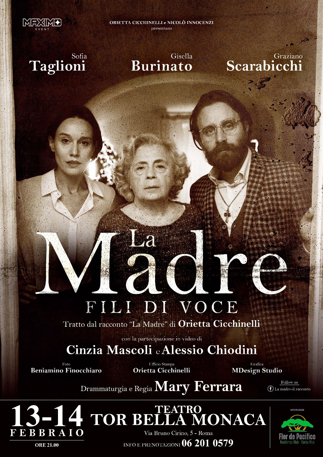 Teatro Tor Bella Monaca, sul palco arriva ‘La Madre – fili di Voce’