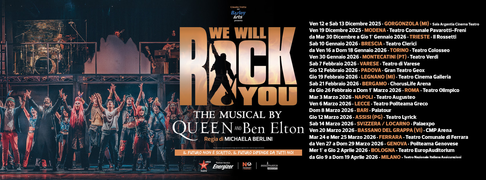 Teatro Olimpico: ‘We Will Rock You il Musical’, di Queen & Ben Elton