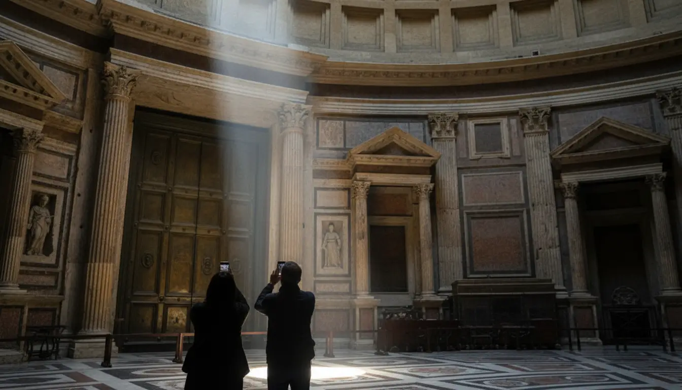 Pantheon, il fascio di luce del 21 aprile richiama folle a Roma