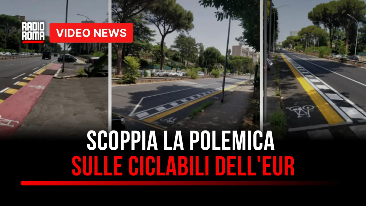 Eur, scontro sulla ciclabile in Viale dell’Oceano Atlantico: parcheggi, traffico e sit-in