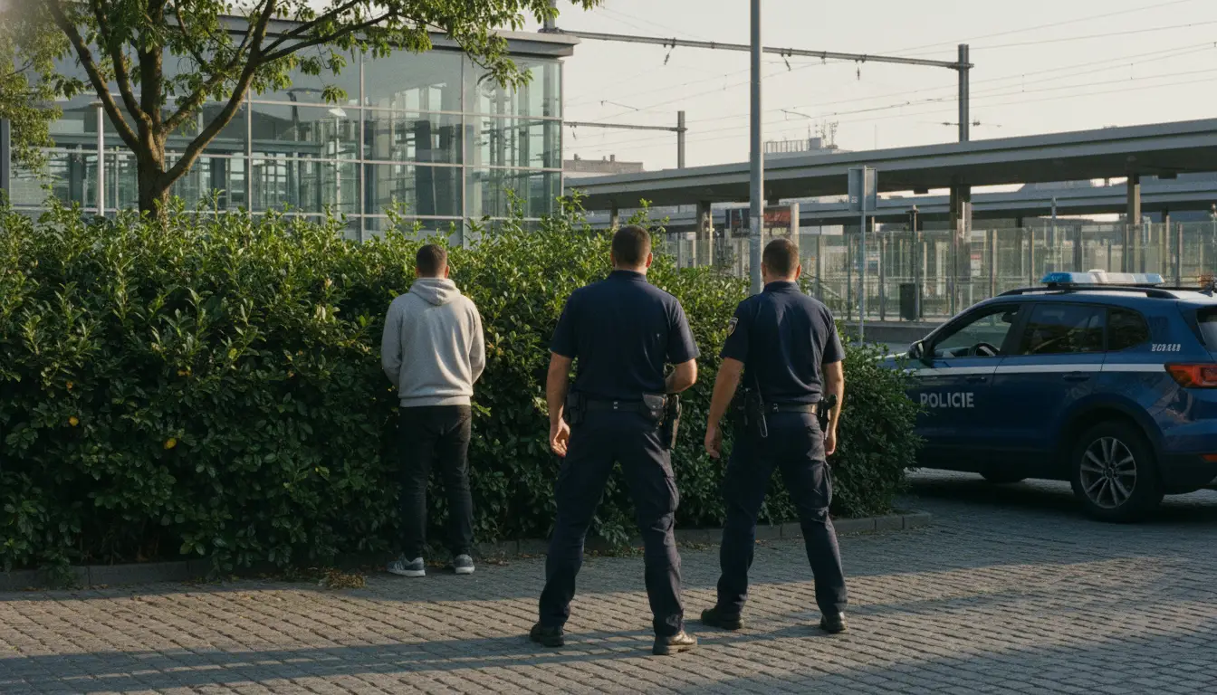 Frosinone, uomo nascosto tra le siepi alla stazione: arrestato dalla Polizia