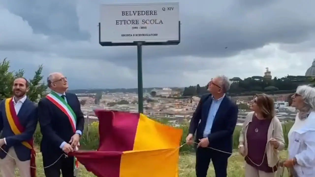Roma, la terrazza panoramica di Monte Ciocci intitolata a Ettore Scola