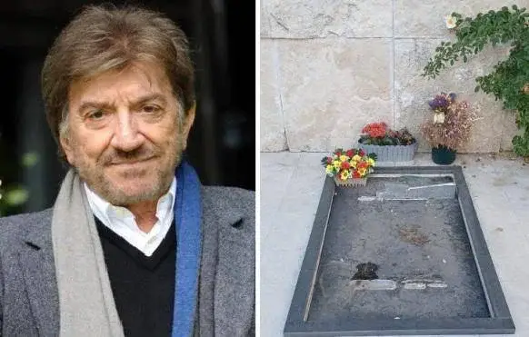 Rubata la lapide di Gigi Proietti al Verano, anzi no: "Stanno solo aggiungendo il nome della moglie"