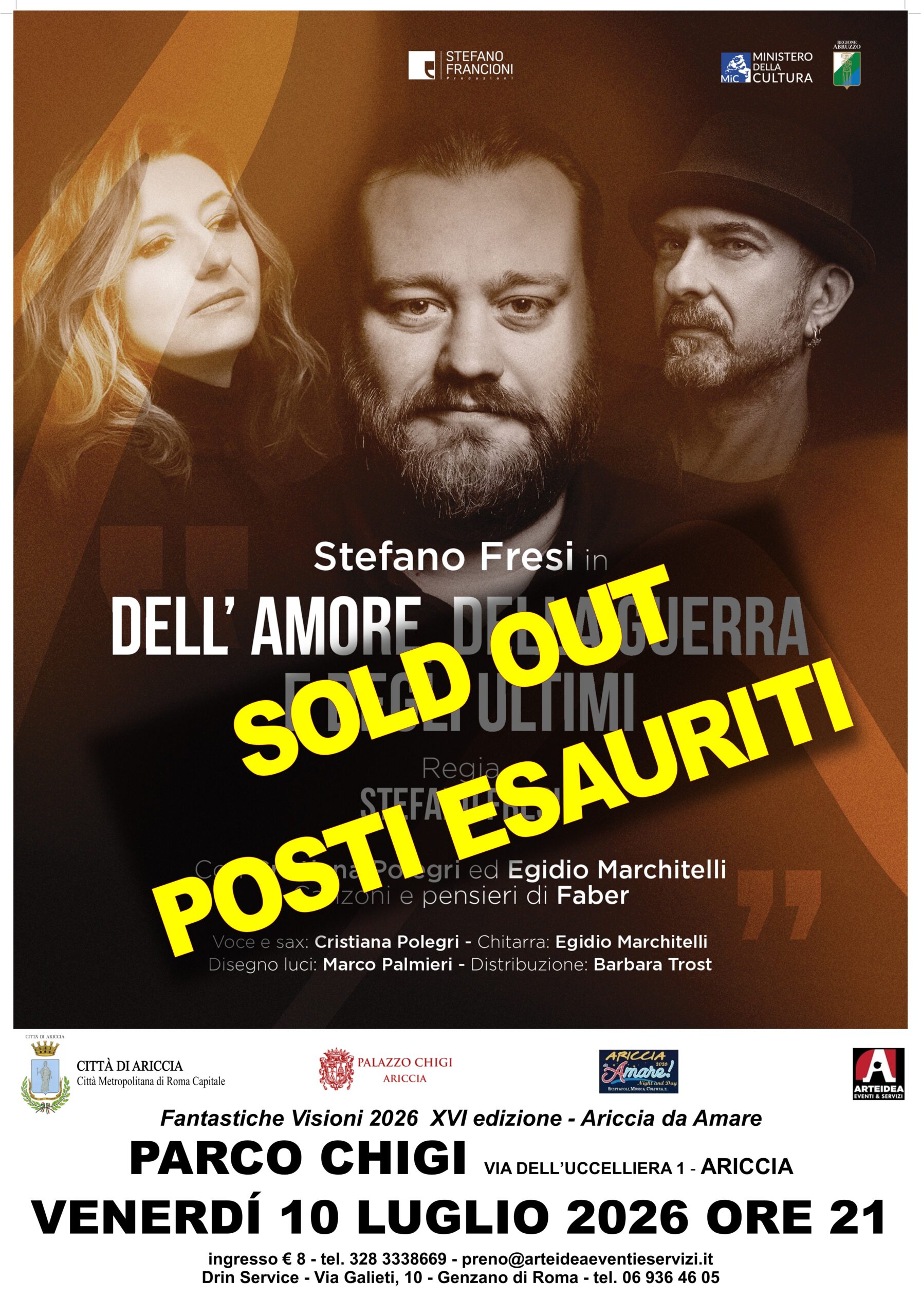 Ariccia, per Fantastiche Visioni Stefano Fresi segna il sold-out