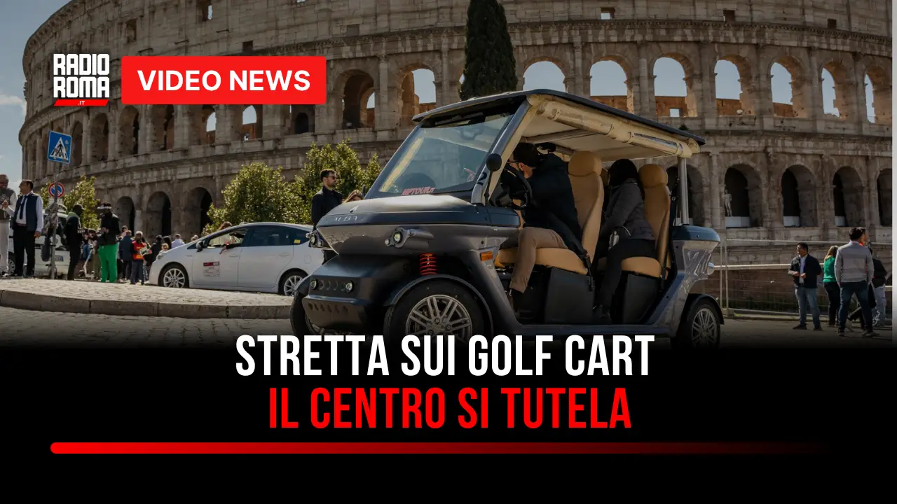 Roma, stretta sui golf cart nel centro storico: regole e sanzioni