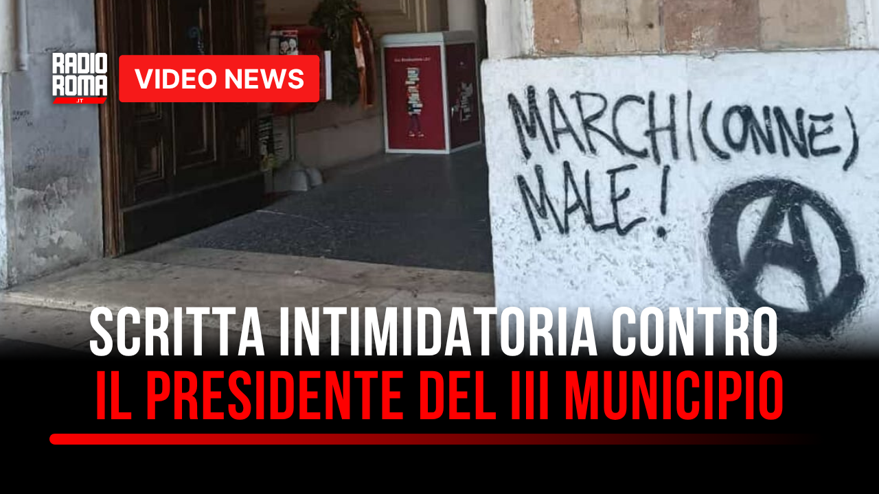 Scritta intimidatoria contro il presidente del III Municipio