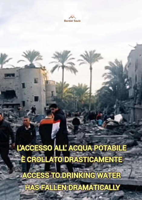 Border Souls mancanza di acqua potabile a Gaza