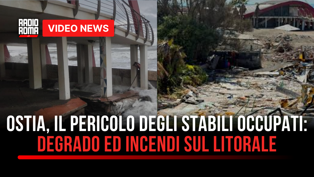 Ostia, il pericolo degli stabili occupati: degrado e incendi vicino alla pineta (VIDEO)
