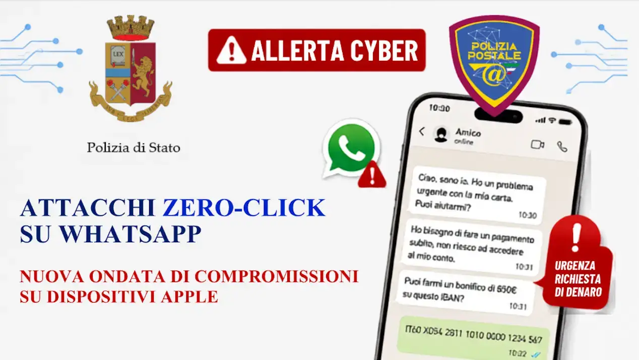 WhatsApp, segnalate compromissioni con attacchi zero-click: l’avviso della Polizia di Stato