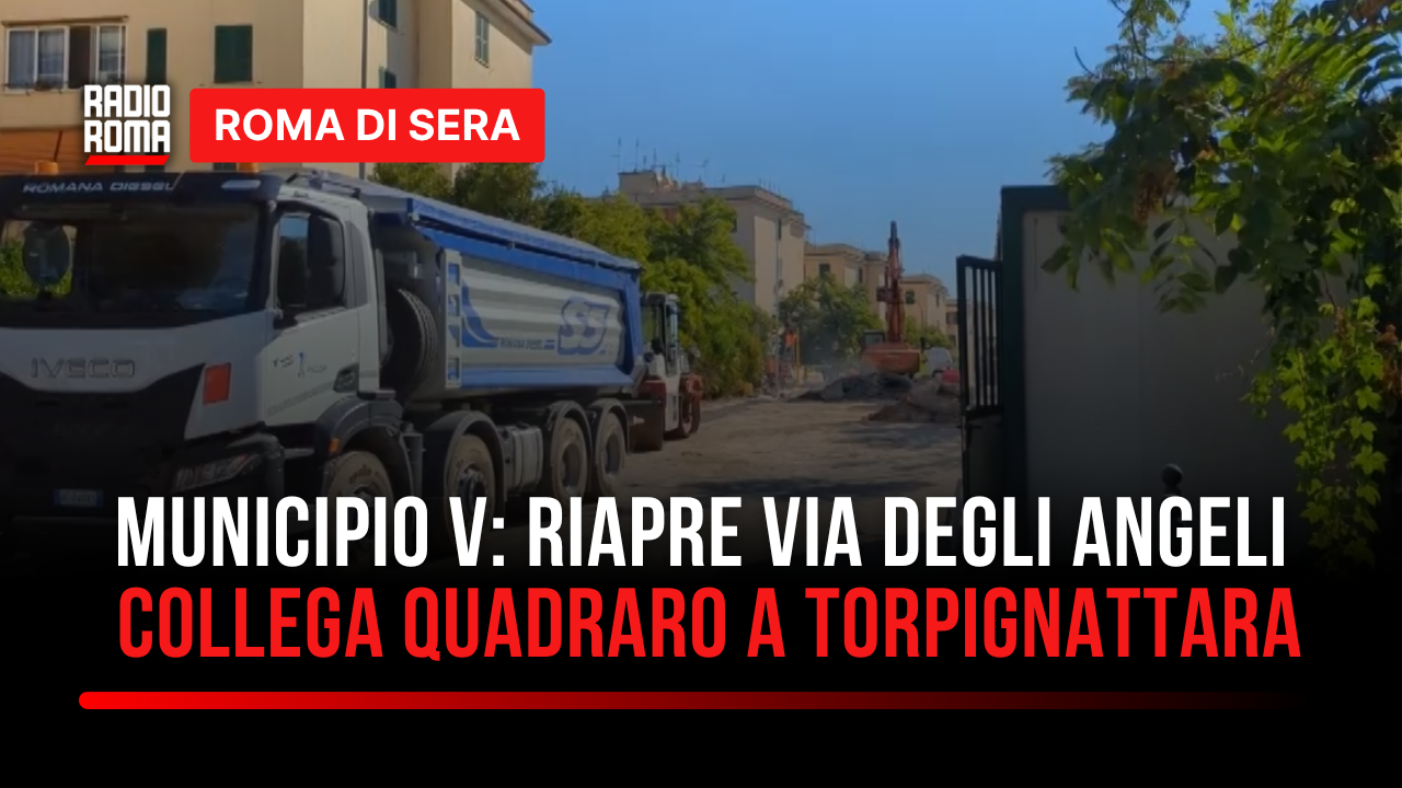 Via degli Angeli riapre: l'assessora Lostia ne parla a Roma di Sera