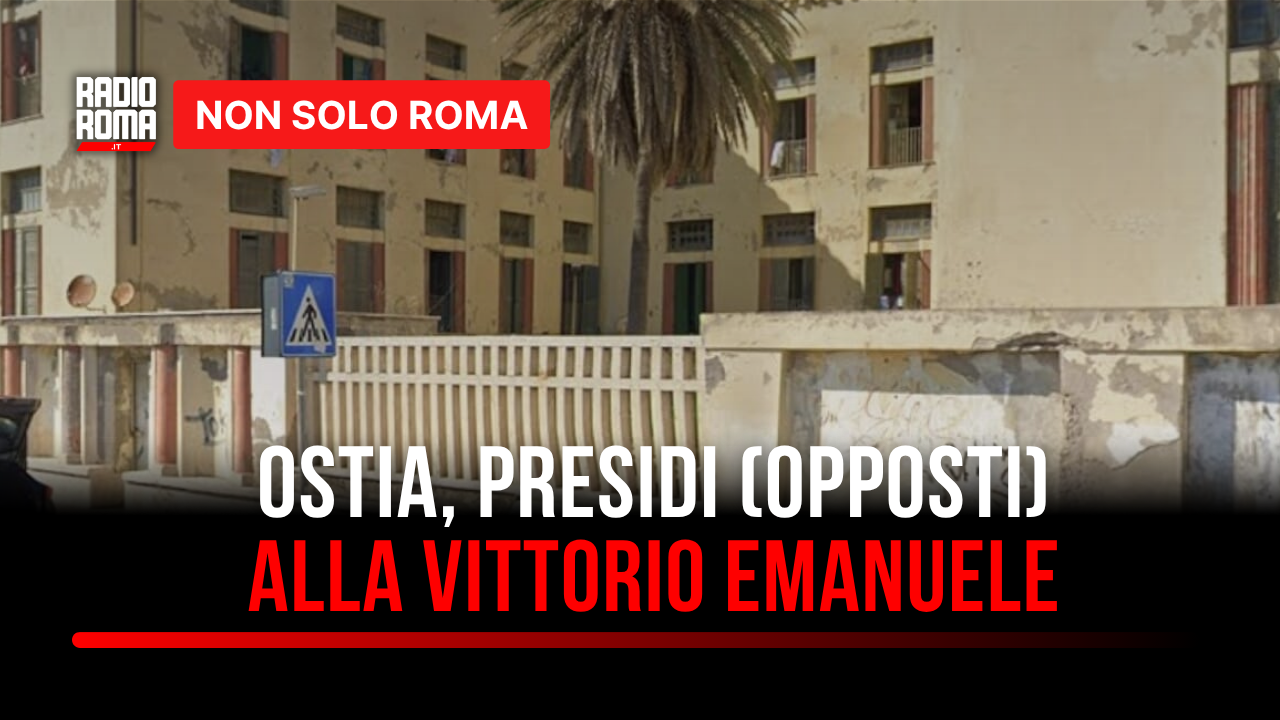 Ostia, due presidi contrapposti alla ex colonia Vittorio Emanuele: "La sicurezza si costruisce con la cultura" - VIDEO