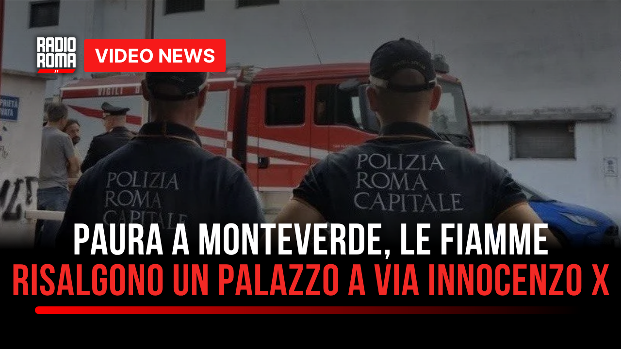 Paura a Monteverde: fiamme tra via Innocenzo X e via Vitellia, aria irrespirabile e strada chiusa