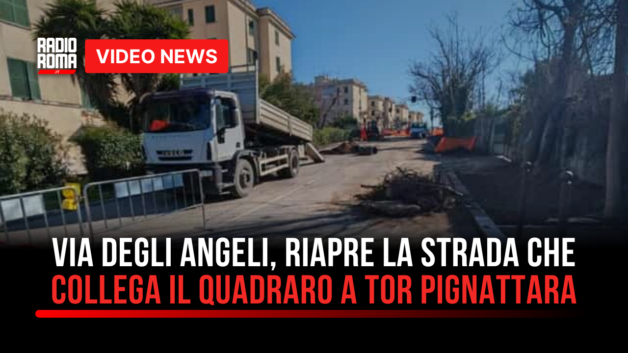 Via degli Angeli a Roma riaperta al traffico. Lavori alle fogne per 500 mila euro (VIDEO)