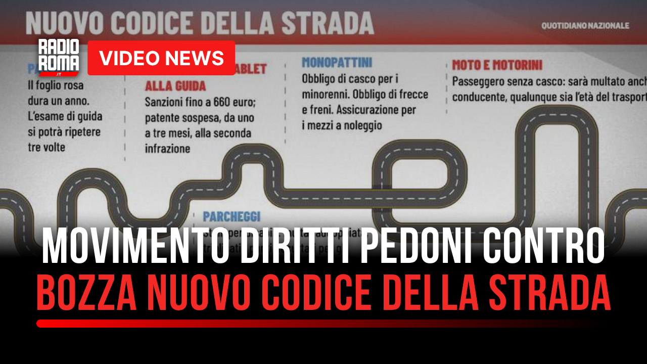 Movimento Diritti Pedoni contro la Bozza del nuovo Codice della Strada