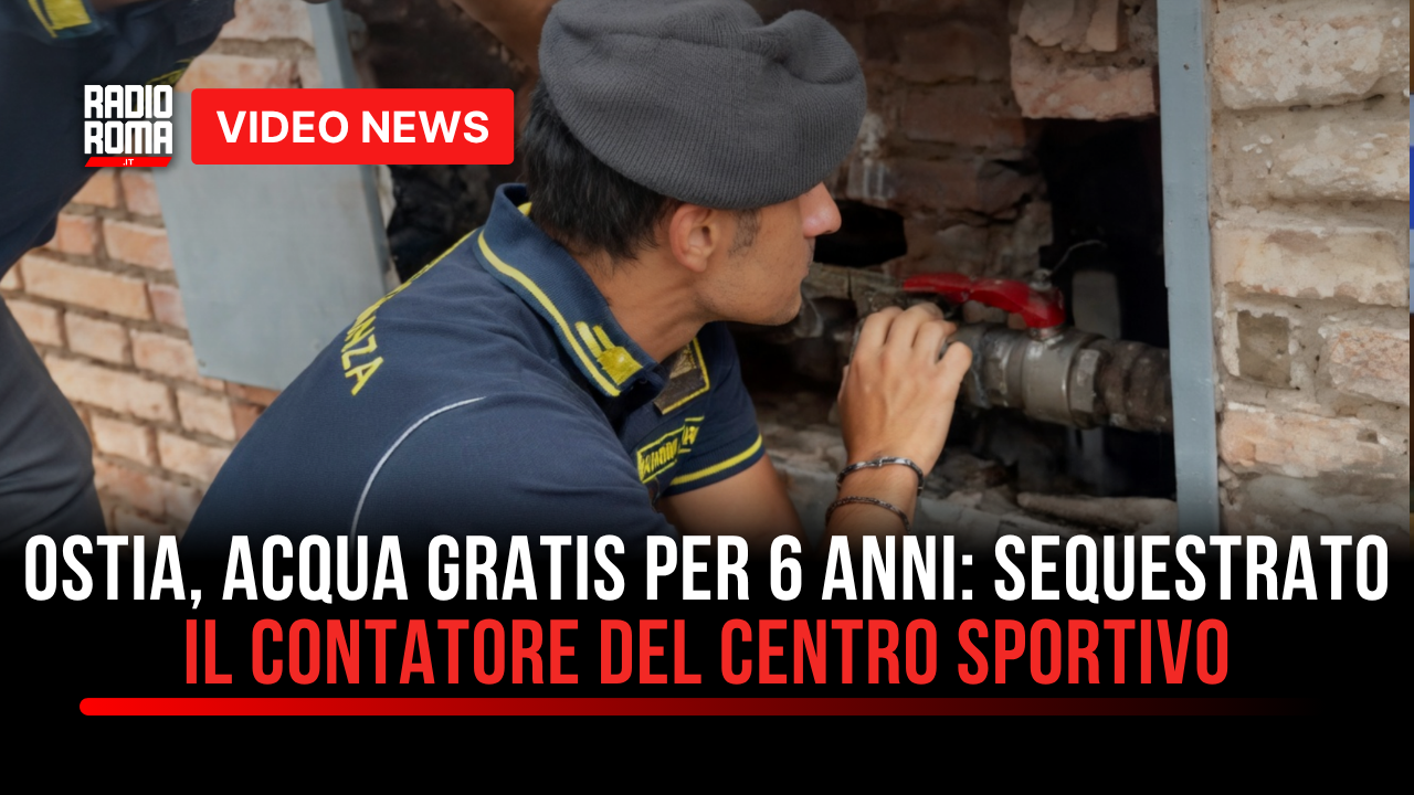 Ostia Antica, acqua gratis per sei anni: sequestrato il contatore del centro sportivo (VIDEO)