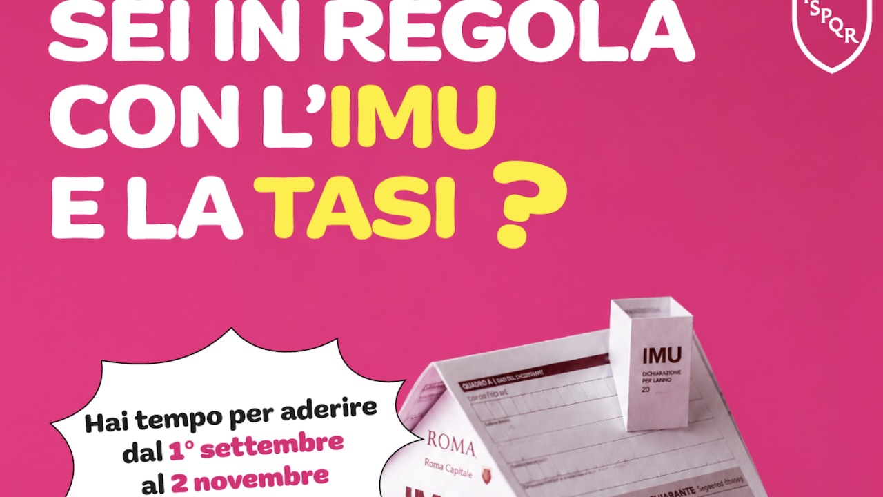 Imu, Tasi e Tari: Comune Roma apre la piattaforma per regolarizzare i propri debiti tributari