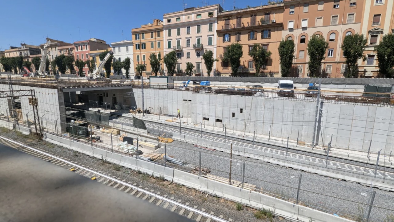 Pigneto, riparte la circolazione ferroviaria: avanzano i lavori sulla nuova stazione
