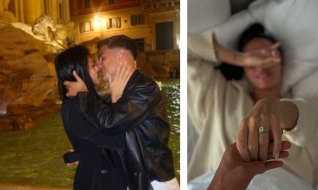 Paulo Dybala si sposa, la proposta di nozze alla fidanzata Oriana Sabatini davanti alla Fontana di Trevi