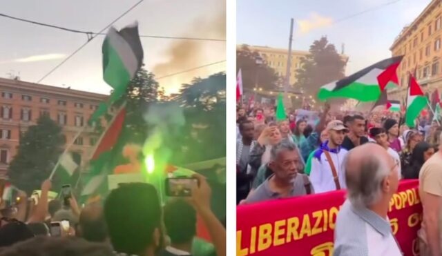 Palestina libera, in migliaia al corteo per Gaza: “Presto una nuova grande manifestazione a Roma”