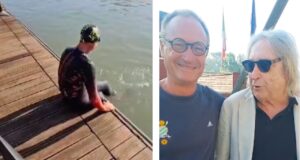 Salvatore Cimmino a nuoto nel Tevere per 50 km, da Roma a Fiumicino per i diritti dei disabili