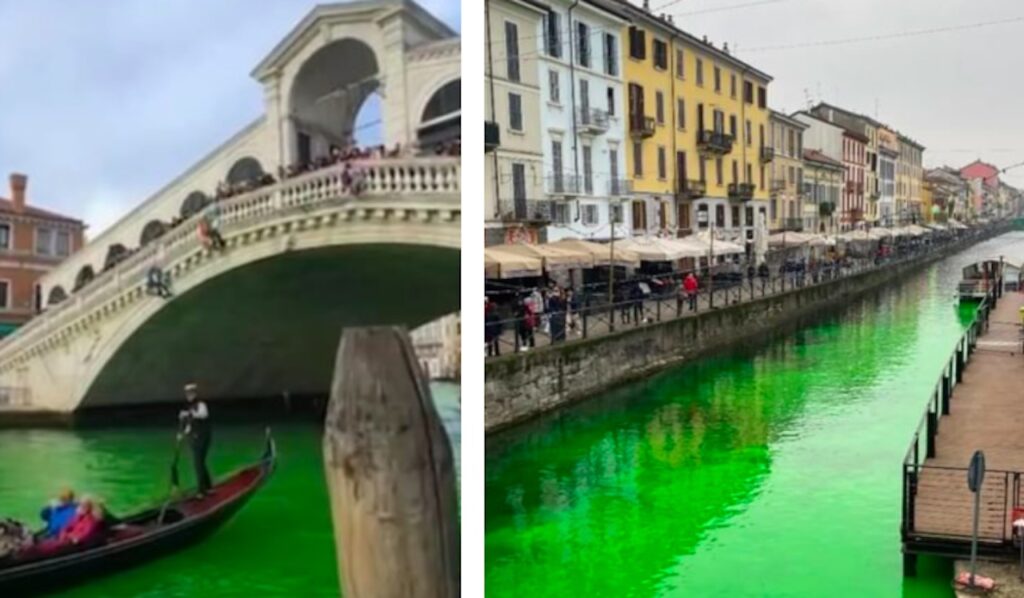 blitz ambientalista roma venezia milano torino