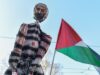 manichino netanyahu proteste palestina roma