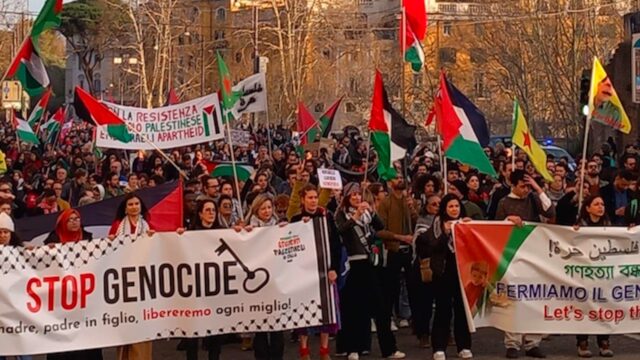Manifestazione pro Palestina oggi a Roma: il percorso del corteo